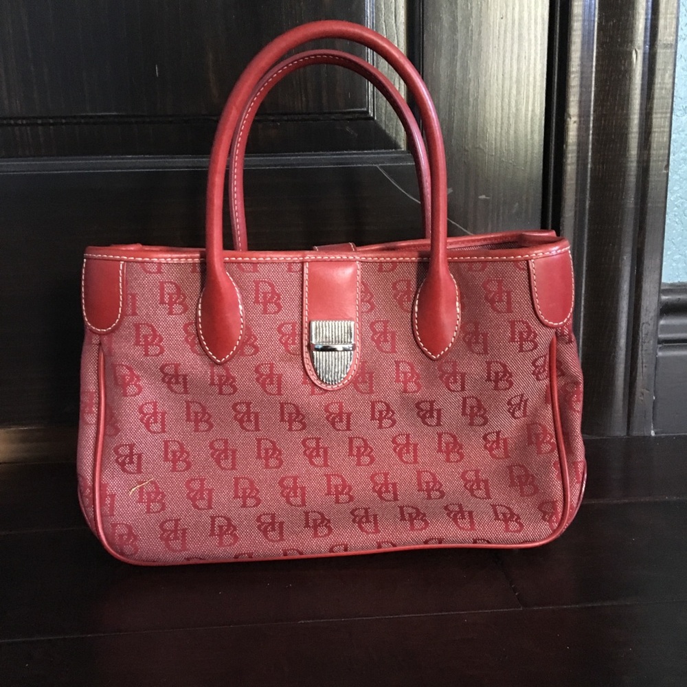 Dooney and Bourke red satchel bag